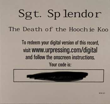 LP Sgt. Splendor: Death Of The Hoochie Koo CLR | LTD