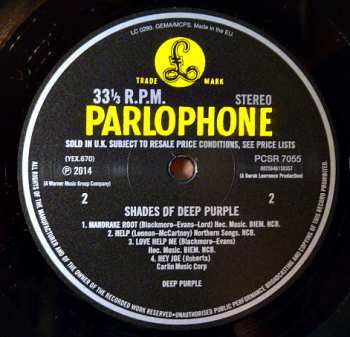 LP Deep Purple: Shades Of Deep Purple