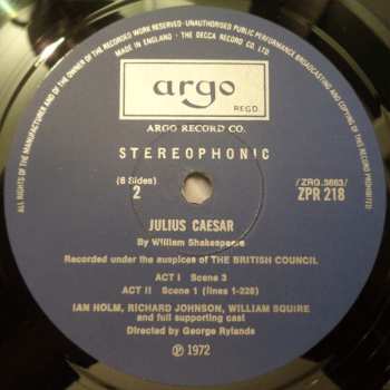 3LP/Doos William Shakespeare: Julius Caesar