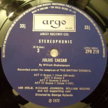 3LP/Doos William Shakespeare: Julius Caesar