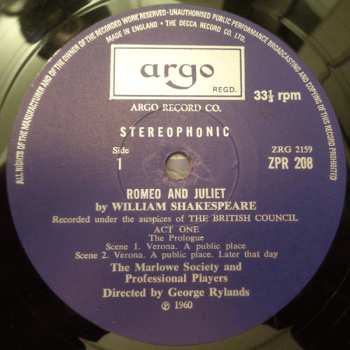 4LP/Doos William Shakespeare: Romeo and Juliet