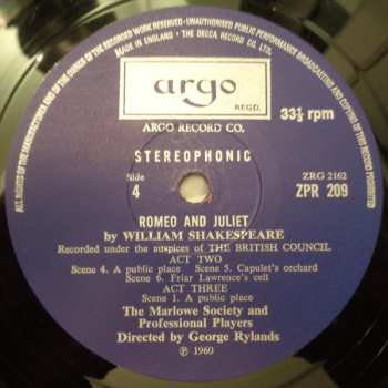 4LP/Doos William Shakespeare: Romeo and Juliet