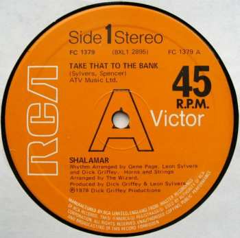 LP Shalamar: Take That To The Bank / There It Is