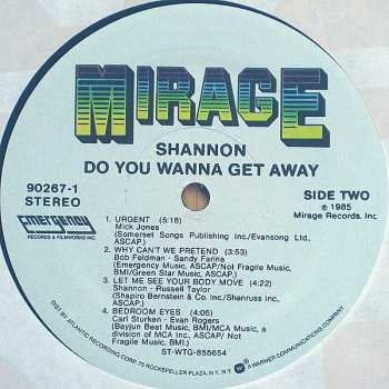 LP Shannon: Do You Wanna Get Away