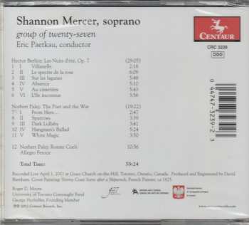 CD Shannon Mercer: Hector Berlioz: Les Nuits D’Ete, Op. 7 / Norbert Palej: The Poet And The War; Rorate Coeli