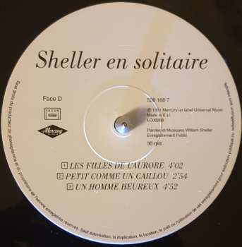 2LP William Sheller: Sheller En Solitaire