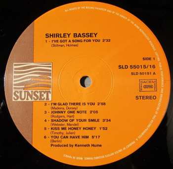 2LP Shirley Bassey: Shirley Bassey