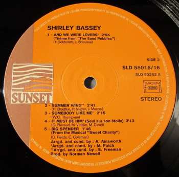 2LP Shirley Bassey: Shirley Bassey