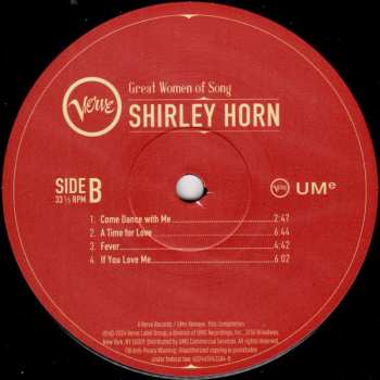 LP Shirley Horn: Great Women Of Song: Shirley Horn