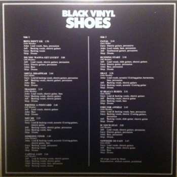 LP Shoes: Black Vinyl Shoes