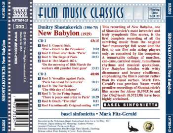 2CD Dmitri Shostakovich: New Babylon (World Premiere Recording Of The Complete Score)