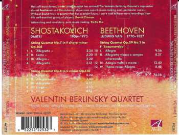 CD Ludwig van Beethoven: String Quartets Nos. 7 & 8 / Rasumovsky String Quartet Op. 59 No. 1