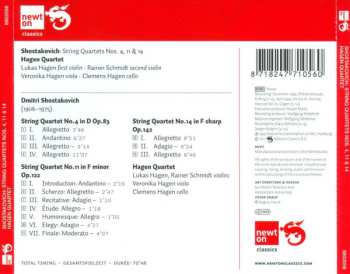 CD Dmitri Shostakovich: String Quartets Nos. 4 • 11 • 14