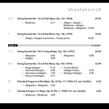 3CD Dmitri Shostakovich: Fragments, Vol. 2