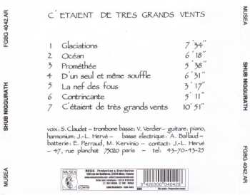 CD Shub Niggurath: C'étaient De Très Grands Vents