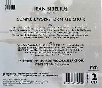 2CD/Doos Jean Sibelius: Sibelius Compete Works For Mixed Choir