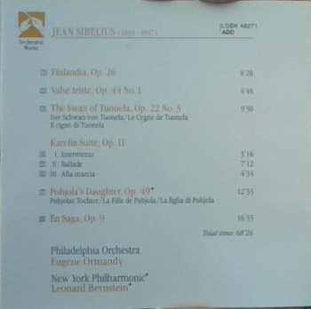 CD Leonard Bernstein: Finlandia - Valse Triste - Swan Of Tuonela - Karelia Suite - En Saga - Pohjola's Daughter