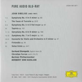 5CD/Doos/Blu-ray Herbert von Karajan: Karajan Sibelius: Complete Recordings On Deutsche Grammophon