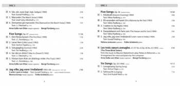 5CD/Doos Jean Sibelius: Songs