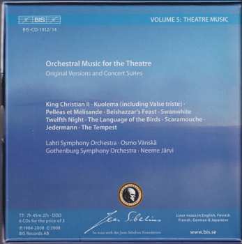 6CD/Doos Jean Sibelius: Theatre Music