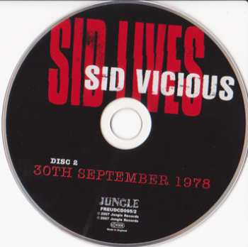 2CD Sid Vicious: Sid Lives