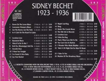 CD Sidney Bechet: 1923-1936