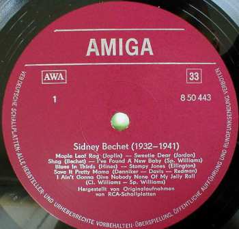 LP Sidney Bechet: Sidney Bechet