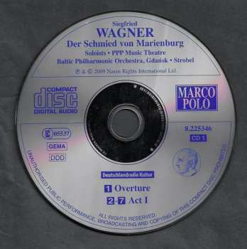 3CD Siegfried Wagner: Der Schmied Von Marienburg (The Blacksmith of Marienburg)