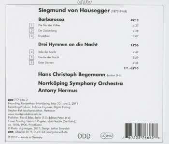 CD Norrköping Symphony Orchestra: Barbarossa • Drei Hymnen An Die Nacht   