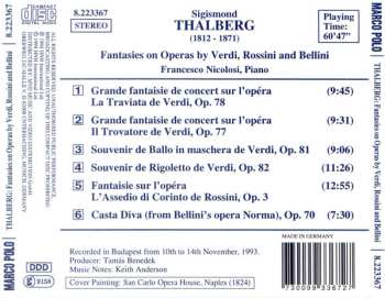 CD Sigismond Thalberg: Fantasies On Operas By Verdi, Rossini And Bellini
