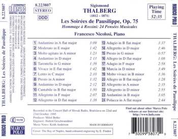 CD Sigismond Thalberg: Les Soirées De Pausilippe