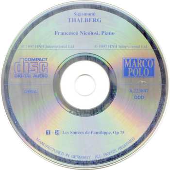 CD Sigismond Thalberg: Les Soirées De Pausilippe
