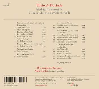 CD Sigismondo D'India: Silvio & Dorinda - Madrigali Amorisi By d'India, Marenzio & Monteverdi
