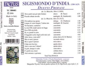 CD Sigismondo D'India: Duetti Profani
