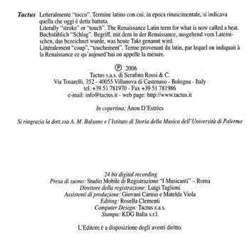 CD Sigismondo D'India: Duetti Profani
