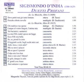 CD Sigismondo D'India: Duetti Profani