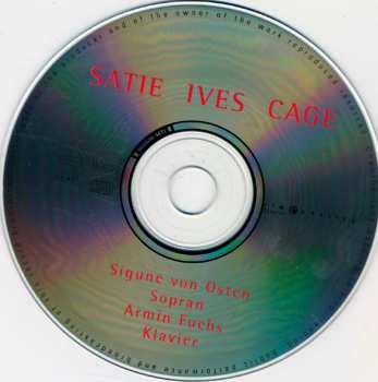 CD Erik Satie: Eric Satie / Charles Ives / John Cage