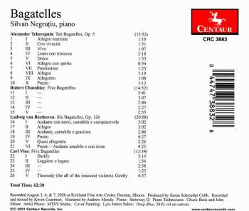 CD Silvan Negruţiu: Bagatelles