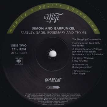 LP Simon & Garfunkel: Parsley, Sage, Rosemary And Thyme NUM
