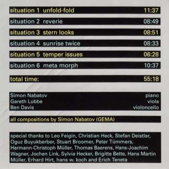 CD Simon Nabatov String Trio: Situations