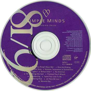 CD Simple Minds: Glittering Prize 81/92