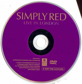 DVD Simply Red: Live In London