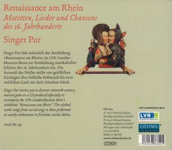 CD Singer Pur: Renaissance Am Rhein