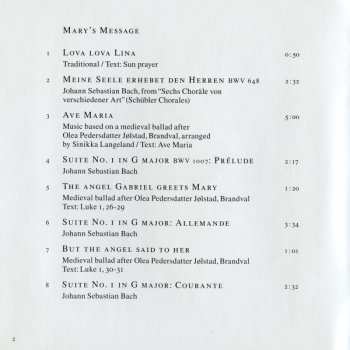 CD Sinikka Langeland: Maria's Song