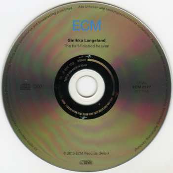 CD Sinikka Langeland: The Half-finished Heaven