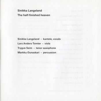 CD Sinikka Langeland: The Half-finished Heaven