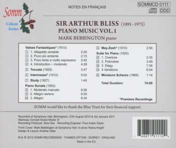 CD Mark Bebbington: The Complete Piano Music Of Sir Arthur Bliss, Vol. 1