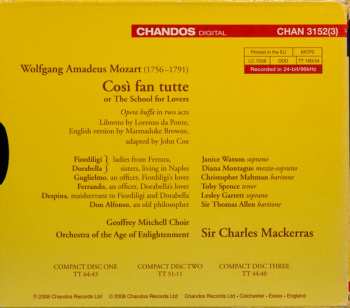 3CD/Doos Wolfgang Amadeus Mozart: Così