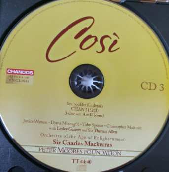 3CD/Doos Wolfgang Amadeus Mozart: Così