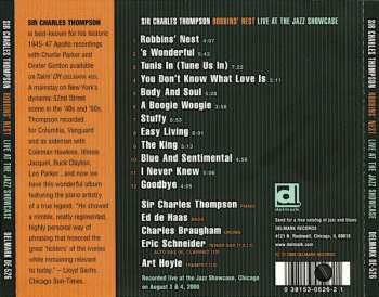 CD Sir Charles Thompson: Robbins' Nest 